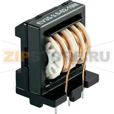 Фильтр 0.5 А, 250 В/AC, 44 мГн, 24.6x17.4x29.1 мм, 1 шт Schaffner EV24-0,5-02-44M 