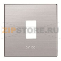Накладка для зарядного устройства USB, нержавеющая сталь ABB 2CLA858520A1401