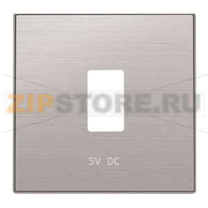 Накладка для зарядного устройства USB, нержавеющая сталь ABB 2CLA858520A1401 
