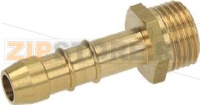 HOSE-END FITTING 1/2 NAT. GAS M BRASS