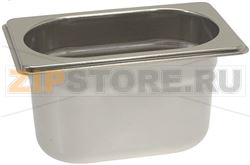 СЛИВНОЙ ЛОТОК ИЗ НЕРЖ. СТАЛИGN 1/9 176X108XH100 ММ 