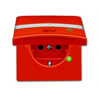 Розетка 16 А, 250 В, IP44, оранжевая ABB 2CKA002064A0304