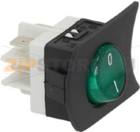 ЗЕЛЕНЫЙ ДВУХПОЛЮСНЫЙ ПЕРЕКЛЮЧАТЕЛЬ, 16А, 250В