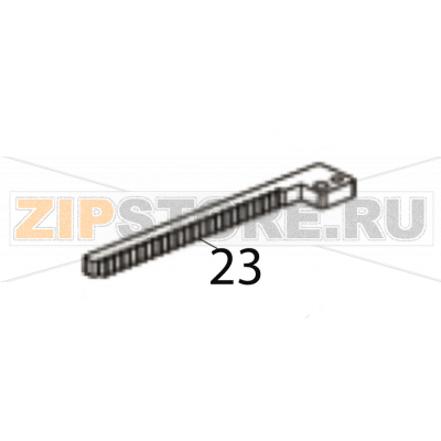 Label guide gear rack Godex EZPi-1200 Label guide gear rack Godex EZPi-1200Запчасть на деталировке под номером: 23Название запчасти Godex на английском языке: Label guide gear rack EZPi-1200.