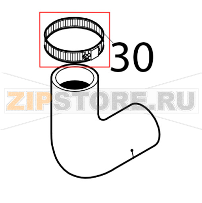 Clamp Ø: 44/56 Silanos N700 PS Clamp Ø: 44/56 Silanos N700 PSЗапчасть на деталировке под номером: 30