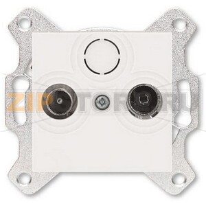 Розетка проходная TV-R, 7 дБ, жемчуг ABB 2CHH083607A6068 