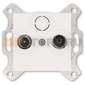 Розетка проходная TV-R, 7 дБ, жемчуг ABB 2CHH083607A6068 