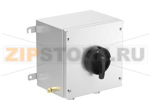 Выключатель Switch Disconnector Ex e 40 A 6 Pole, Stainless Steel Enclosure DIS.S.040.6P.1NO.1NC Pepperl+Fuchs Electrical specificationsOperating voltage690 V max.Rated impulse withstand voltage6 kVRated frequency50/60 HzShort circuit current limitationrecommended: 63 A, gGOperating current40 A max.Terminal capacityMain terminals capacity2x 6 ... 10 mm2Main terminals torque3.5 NmGrounding terminals capacity2x 6 ... 10 mm2Grounding terminals torque3.5 NmRated insulation voltage800 VFunctionswitch disconnectorColorblackContact configuration6x NOSwitching configuration2 position changeover with left OFFSwitching diagramD04Usage categoryAC23: 690 V AC - 32 A / 500 V AC  - 40 A / 400 V AC - 40 A AC3: 690 V AC - 32 A / 500 V AC - 40 A / 400 V AC - 40 ANumber of poles6Auxiliary contacts1x NO delayed, advanced opening / 1x NCAuxiliary contacts usage categoryAC11: 500 V AC - 20 AOperator actionengage - engageLockablein 'OFF' position threefold padlockableLabeling0 - IMechanical specificationsEnclosure rangeXLEnclosure coverfully detachableCover fixingM6 stainless steel hexagon head screwsDegree of protectionIP65Cable entry face BM20 quantity1M20 seriesCable Glands, Metal, for non-armored CablesM20 typeCG.NA.M20S.*M20 clamping range4 ... 12 mmM32 quantity4M32 seriesCable Glands, Metal, for non-armored CablesM32 typeCG.NA.M32S.*M32 clamping range14 ... 24 mmDefined entry areaface BMaterialEnclosure1.5 mm 316L, (1.4404) stainless steelFinishelectropolishedSealone piece closed cell neopreneMass6.45 kgDimensionsHeight (A)260 mmWidth (B)260 mmDepth (C)200 mmExternal dimension with operating element (C1)255 mmExternal dimension with screws (C2)210 mmMounting holes distance (G)185 mmMounting holes distance (H)310 mmMounting holes diameter (J)11 mmMaximum external dimension (K)335 mmTightening torqueNut torque at enclosure (SW1)see datasheets of cable glandsGroundingM10 internal/external brass grounding bolt M6 internal stainless steel grounding bolt welded to lid M6 internal stainless steel grounding bolt welded to bodyAmbient conditionsAmbient temperature-40 ... 55 °C (-40 ... 131 °F) @ T4Data for application in connection with hazardous areasEU-Type Examination CertificateCML 16 ATEX 3009 XMarking II 2 GD Ex db eb IIC T* Gb Ex tb IIIC T** °C Db T4/T130 °C @ Ta +55 °CInternational approvalsIECEx approvalIECEx CML 16.0008XConformityDegree of protectionEN 60529Usage categoryIEC / EN 60947-3General informationSupplementary informationEC-Type Examination Certificate, Statement of Conformity, Declaration of Conformity, Attestation of Conformity and instructions have to be observed where applicable. For information see www.pepperl-fuchs.com.