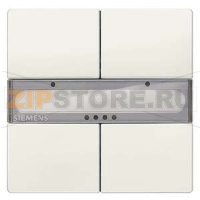 Клавиша, двойная, без светодиода состояния, титаново-белый Siemens 5WG1286-2DB12