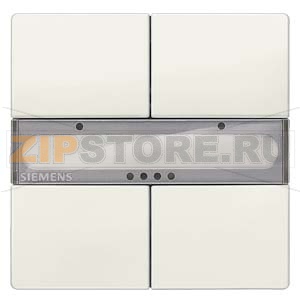 Клавиша, двойная, без светодиода состояния, титаново-белый Siemens 5WG1286-2DB12 