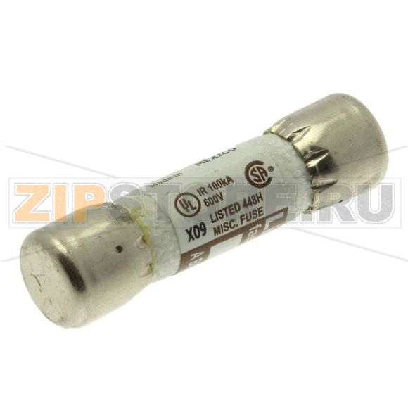 Предохранитель, 0.125 A, AC 600 В, 100 кА, 10x38 мм, UL, CSA, быстродействующий Eaton LIMITRON FA 