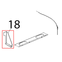 Staffa DX supporto muffola inox Unox XVC 515G