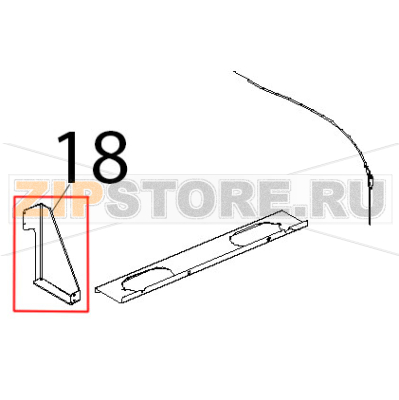 Staffa DX supporto muffola inox Unox XVC 515G Staffa DX supporto muffola inox Unox XVC 515GЗапчасть на деталировке под номером: 18