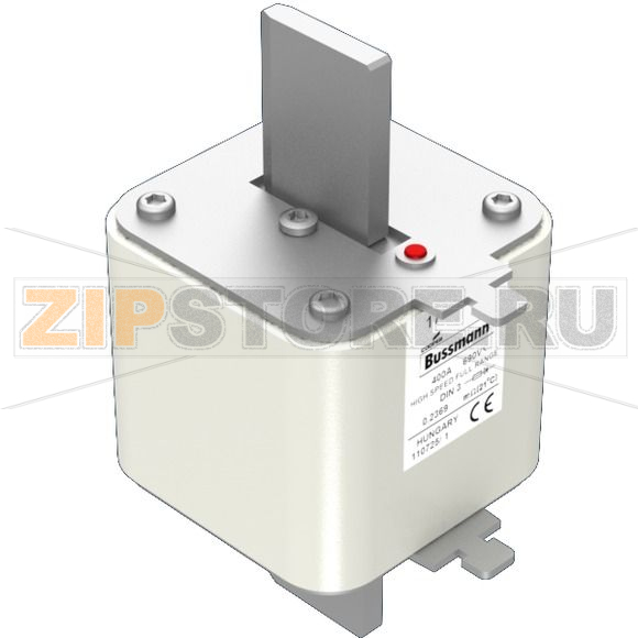 Предохранитель, 400 A, AC 690 В, 200 кА, 3, 75x89x150 мм, gR, DIN, IEC Eaton FUSE 400A 690V DIN 