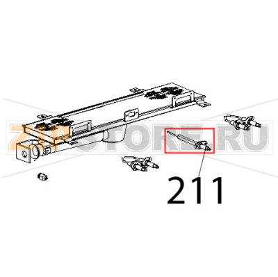 Candela di rilevazione accensione Unox XVC 515G Candela di rilevazione accensione Unox XVC 515GЗапчасть на деталировке под номером: 211