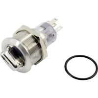 Переключатель поворотный 250 В, 5 А, 1x90°, 2 позиции, IP40 TRU Components TC-GQ22-A-11X/21/W/12V/S203