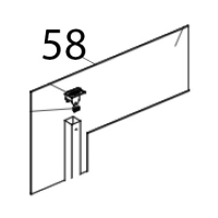 Vetro interno 715x414x4 BETFL L.M. rossella Unox XF 190