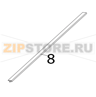 Strip plate Toshiba TEC B-852-TS12-QP Strip plate Toshiba TEC B-852-TS12-QPЗапчасть на деталировке под номером: 8