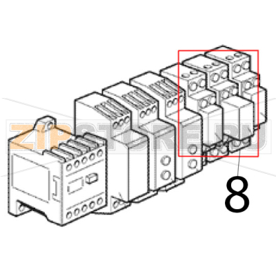Kit relay and relay socket Scotsman MAR 78 SPLIT Kit relay and relay socket Scotsman MAR 78 SPLITЗапчасть на деталировке под номером: 8