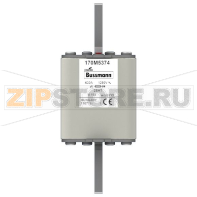 Предохранитель, 630 A, AC 1250 В, 200 кА, size 2, 59x59x150 мм, aR, IEC Eaton FUSE 630A 1250V 2 
