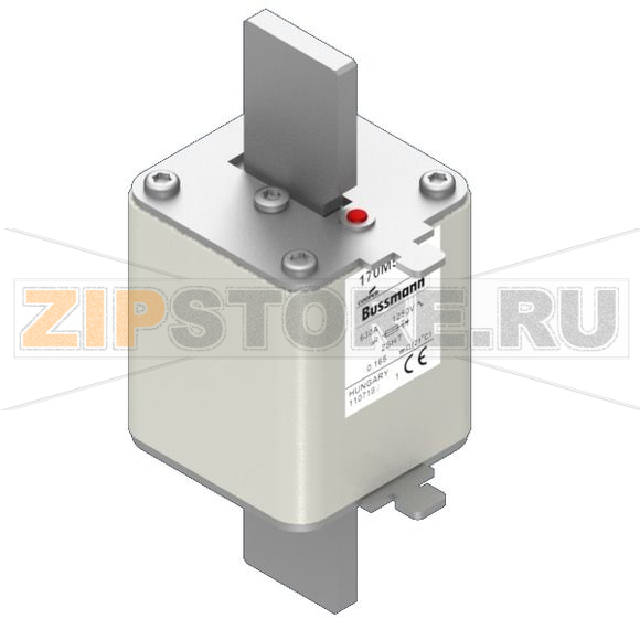 Предохранитель, 630 A, AC 1250 В, 200 кА, size 2, 59x59x150 мм, aR, IEC Eaton FUSE 630A 1250V 2 