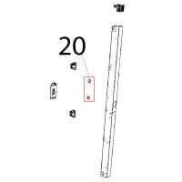 Magnet for door microswitch D=22.9 mm Unox XB 895