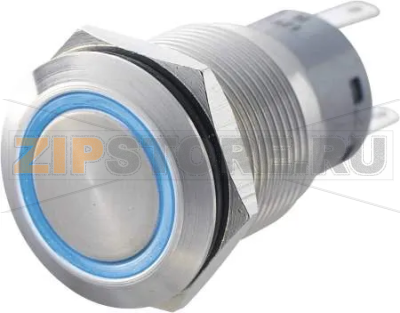 Кнопка антивандальная 250 В/AC, 5 А, 1 x вкл/вкл, с фиксацией, IP67, зеленая TRU Components LAS1-AGQ-11ZE 