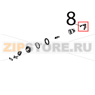 Angolo facciata muffola inox Unox XBC 804 Angolo facciata muffola inox Unox XBC 804Запчасть на деталировке под номером: 8