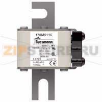 Предохранитель, 1000 A, AC 690 В, 200 кА, 2, 61x77x108 мм, aR, DIN, IEC Eaton FUSE 1000A 690V 2