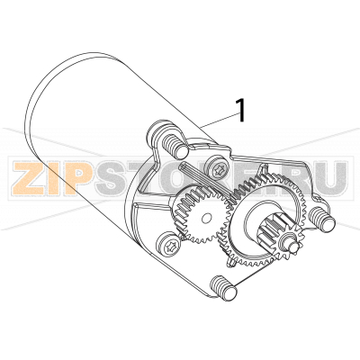 Ribbon motor assembly Intermec PF2i Ribbon motor assembly Intermec PF2iЗапчасть на деталировке под номером: 1Название запчасти на английском языке: Ribbon motor assembly Intermec PF2i.