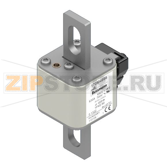 Предохранитель, 630 A, AC 690 В, 200 кА, size 1, 53x69x136 мм, aR, IEC UL Eaton FUSE 630A 690V 