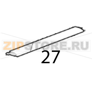 Upper door frame Scotsman AF 124 Upper door frame Scotsman AF 124Запчасть на деталировке под номером: 27