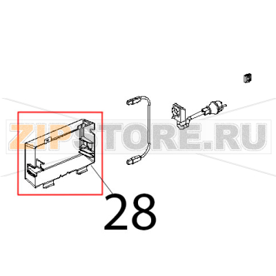 Scatola porta componenti lievitatori Unox XL 404 Scatola porta componenti lievitatori Unox XL 404Запчасть на деталировке под номером: 28