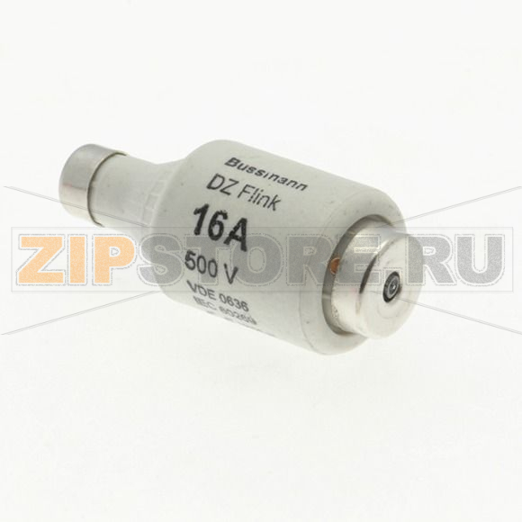 Предохранитель, 16 A, AC 500 В, 50 кА, D2, gR, IEC быстродействующий Eaton FUSE 16A DII/E27 500VAC 