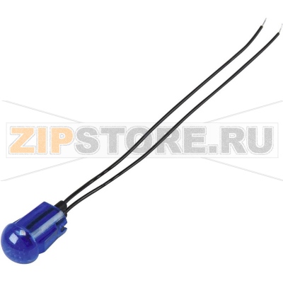 Лампа светодиодная, синяя, 1 шт TRU Components TC-R9-46B 