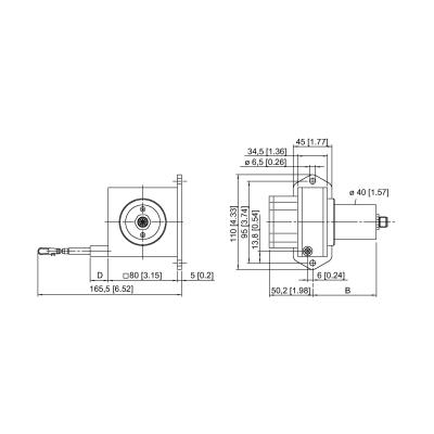 Энкодер тросиковый Turck DW3000-110-7E-H1441 