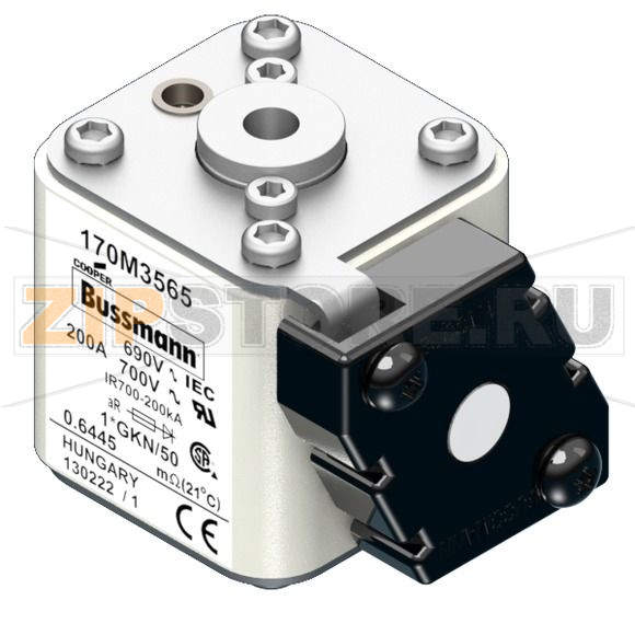 Предохранитель, 200 A, AC 690 В, 200 кА, size 1, 45x59x51 мм, aR, IEC UL Eaton FUSE 200A 690V 
