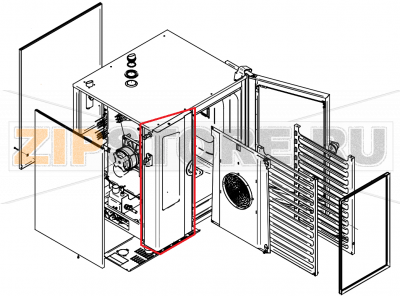 Front section 10.10 for roll-up hand shower P3 CONVOTHERM OES 10.10    Front section 10.10 for roll-up hand shower P3 CONVOTHERM OES 10.10Запчасть на сборочном чертеже под номером: A003Название запчасти на английском&nbsp;языке: Front section 10.10 for roll-up hand shower P3 CONVOTHERM OES 10.10