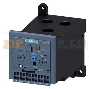 РЕЛЕ ПЕРЕГРУЗКИ 20…80 A ДЛЯ ЗАЩИТЫ ЭЛЕКТРОДВИГАТЕЛЯ, ТИПОРАЗМЕР S2, КЛАСС 5Е…30Е, ОТДЕЛЬНАЯ УСТАНОВКА, СИЛОВАЯ ЦЕПЬ: ПРОХОДНЫЕ ТРАНСФОРМАТОРЫ, ВСПОМ. ЦЕПЬ: ПРУЖИННЫЕ ЗАЖИМЫ, РУЧНОЙ-АВТО СБРОС, ОПРЕДЕЛЕНИЕ ЗАМЫКАНИЯ НА ЗЕМЛЮ Siemens 3RB3133-4WX1 
