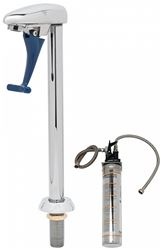 10 PEDESTAL TYPE GLASS FILLER W/ WATER 