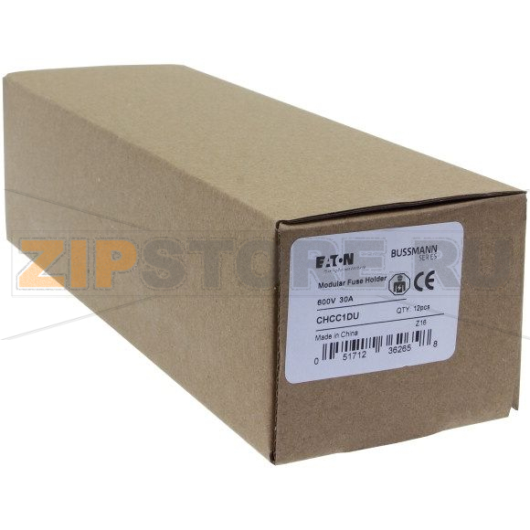 Держатель предохранителя, 30 A, AC 600 В, 10x38 мм, CC, 1P, UL Eaton 1Pole 30A 600V MFH For 10X38 