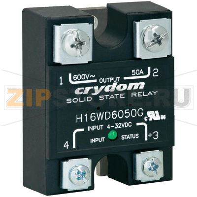 Реле твердотельное 90 А, 660 В/AC, 1 шт Crydom H16WD6090G 