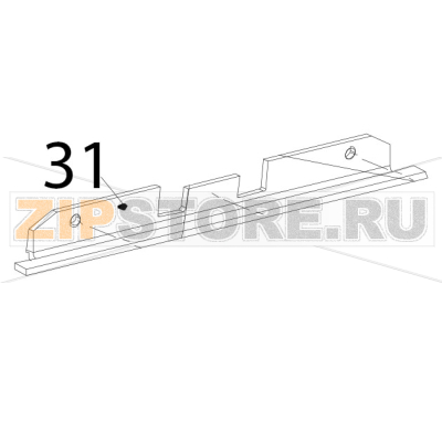Cutter blade fixed Zebra TTP-2010 Cutter blade fixed Zebra TTP-2010Запчасть на деталировке под номером: 31