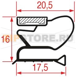 GUARNIZIONE MEZZO BORDO 385x305 mm 