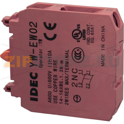 Элемент контактный 240 В/AC, 1 шт IDEC YW-EW02 