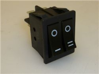 INTERRUTTORE UNIPOLARE DOPPIO NERO