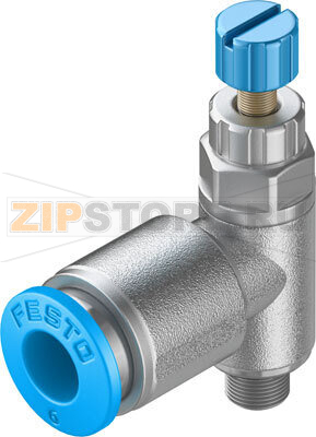 Дроссель с обратным клапаном Festo GRLA-M5-QS-6-RS-D 