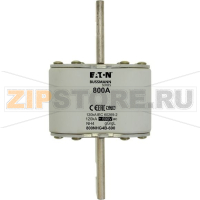 Предохранитель, 800 A, AC 690 В, 120 кА, NH4, gL/gG, IEC Eaton NH FUSE 800A 690V GG/GL SIZE 4