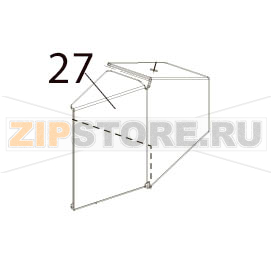 Fan cover Toshiba TEC B-SX5T-TS12/22-QQ Fan cover Toshiba TEC B-SX5T-TS12/22-QQЗапчасть на деталировке под номером: 27