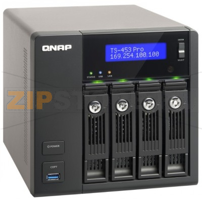 Накопитель сетевой QNAP TS-453-PRO-8G 